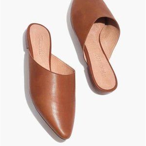 Madewell Remi Mule Slip On English Saddle Leather Brown 8.5 Excellent Nordstrom